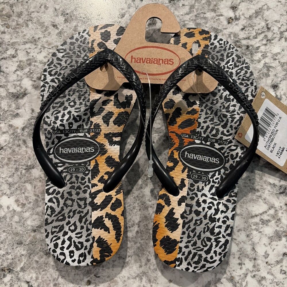 Havaianas children’s Sandals Animal Print Thong Size (usa 13c/1y) (EUR 31/32)